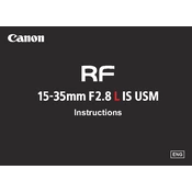 Canon RF 15-35mm F2.8 L IS USM manual cover