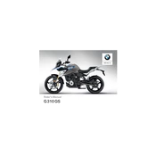 BMW G 310 GS 2018 Motorcycle manual cover