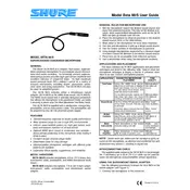 Shure Beta 98S Microphone manual cover