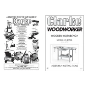 Clarke 6500126 CHB1500 Wooden Workbench manual cover