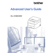 Brother HL-3180CDW Advanced manual cover