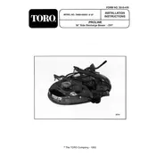 Toro ProLine 38-inch 78400 Mower manual cover