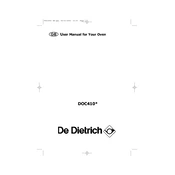 De Dietrich DOC410XJ1 Oven manual cover