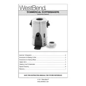 West Bend L5829A 54100 Coffee Maker manual cover