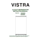 Vistra HSR350BE2 Refrigerator manual cover