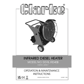 Clarke 6920417 Devil IRD40B Infrared Diesel Heater manual cover