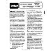 Toro Recycler 48-cm 20912B Mower manual cover