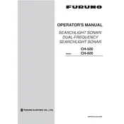 Furuno CH-600 Sonar manual cover