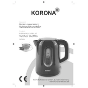 Korona 20112 Kettle manual cover