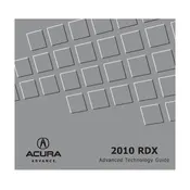 Acura RDX 2010 SUV manual cover