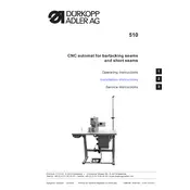 Dürkopp Adler 510 Sewing Machine manual cover