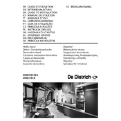 De Dietrich DHD585XE1 Hood manual cover