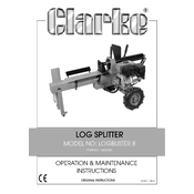 Clarke 3402042 Log Buster 8 manual cover