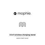 Mophie 3-In-1 Wireless Charging Stand Charger manual cover