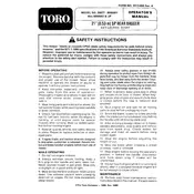 Toro 21-inch 20677 Mower manual cover