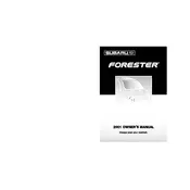 Subaru Forester L 2001 manual cover