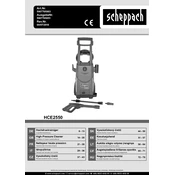 Scheppach HCE2550 5907705903 Pressure Washer manual cover