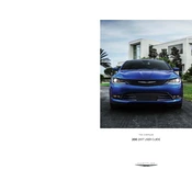 Chrysler 200 2017 Sedan manual cover