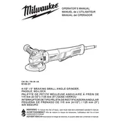 Milwaukee 6143-31 Grinder manual cover