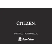 Citizen B740 Watch manual cover