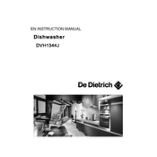 De Dietrich DVH1344J Dishwasher manual cover