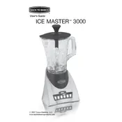 Back To Basics IMB1000 3000 Blender manual cover