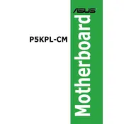 ASUS P5KPL-CM Motherboard manual cover