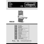 Scheppach HBS30 5901501905 Saw manual cover