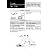 Icom RD-200 Receiver manual cover