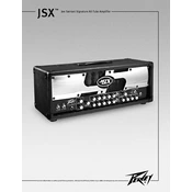 Peavey JSX Amplifier manual cover