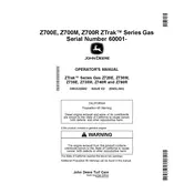 John Deere ZTrak Z700R Mower manual cover