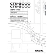 Casio CTK2000 Keyboard manual cover