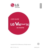 LG V60 ThinQ 5G LM-V600TM LMV600TM0AUCLCB Phone manual cover