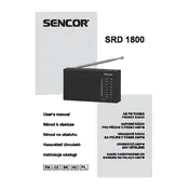 Sencor SRD 1800 Radio manual cover