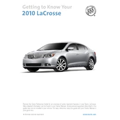 Buick LaCrosse 2010 manual cover