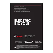 Trek Bosch eBike Systems Kiox Bicycle manual cover