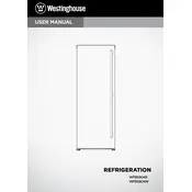 Westinghouse WFB2804SA Freezer manual cover