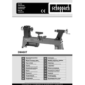 Scheppach DM460T 4902301901 Lathe manual cover