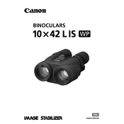 Canon IMAGE STABILIZER 10X42L IS WP manual cover