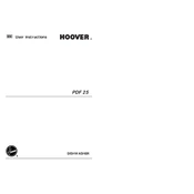 Hoover PDF25-80 manual cover