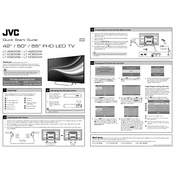 JVC LT-42E55B manual cover