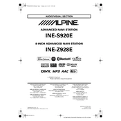 Alpine INE-S920E manual cover