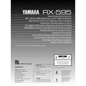 Yamaha RX-595 Receiver manual cover