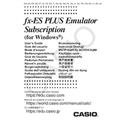 Casio fx-ES Plus Emulator Subscription Windows Software manual cover