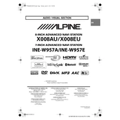 Alpine INE-W957A manual cover