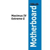 ASUS MAXIMUS IV EXTREME-Z Motherboard manual cover