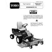 Toro Groundsmaster 30798 Tractor manual cover