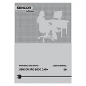 Sencor SRD 6600 DAB  Radio manual cover