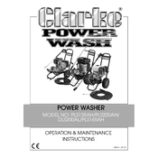 Clarke 7330265 PLS135AH Diesel Power Washer manual cover