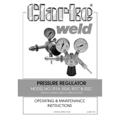 Clarke 8134060 IR1A Pressure Regulator manual cover